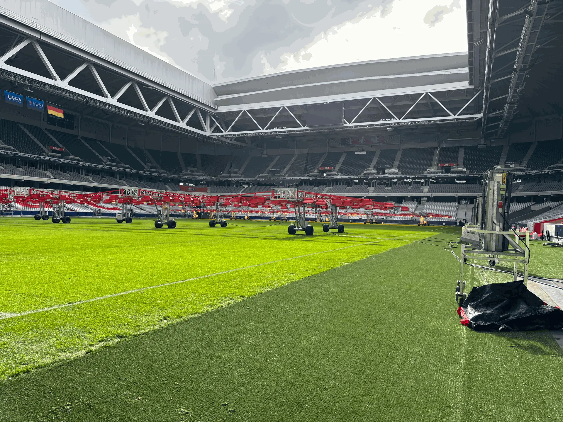 système irrigation stade